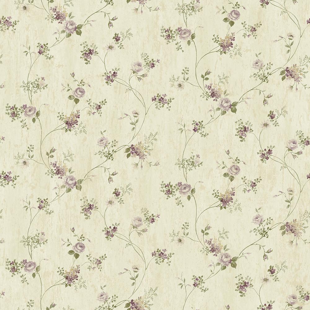 1000x1000 Virginia Grey Floral Vine Wallpaper