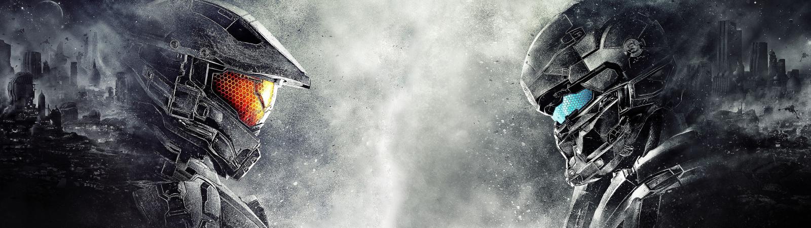 3840x1080 Halo 5 Master Chief and Locke Dual and Single Monitor Wallpapers