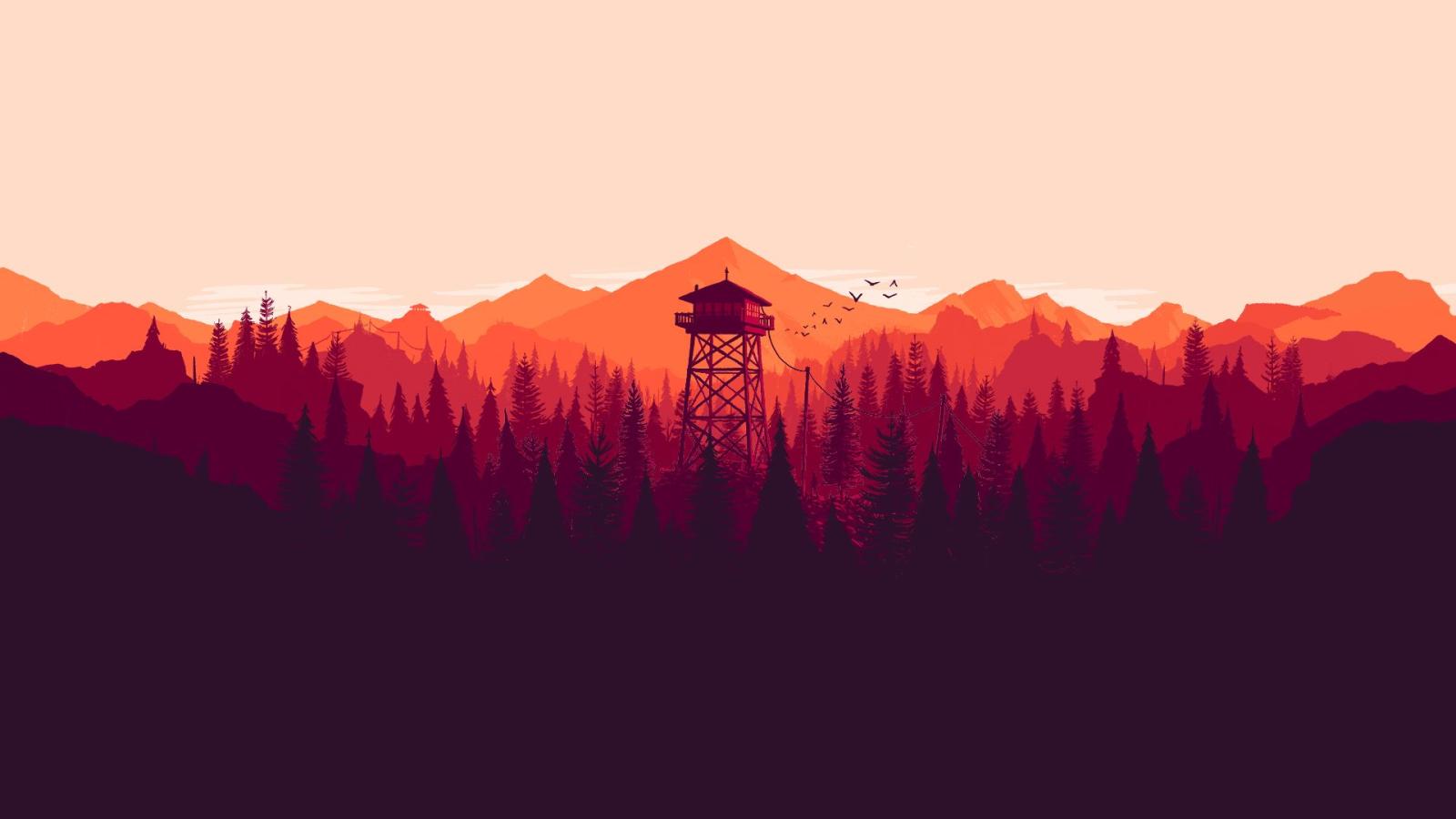 1920x1080 I made some dual and single monitor Firewatch wallpapers for