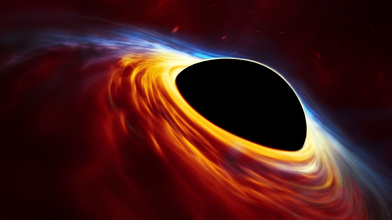 1366x768 Download 1366x768 Wallpaper Supermassive, Black Hole, Space, 5k