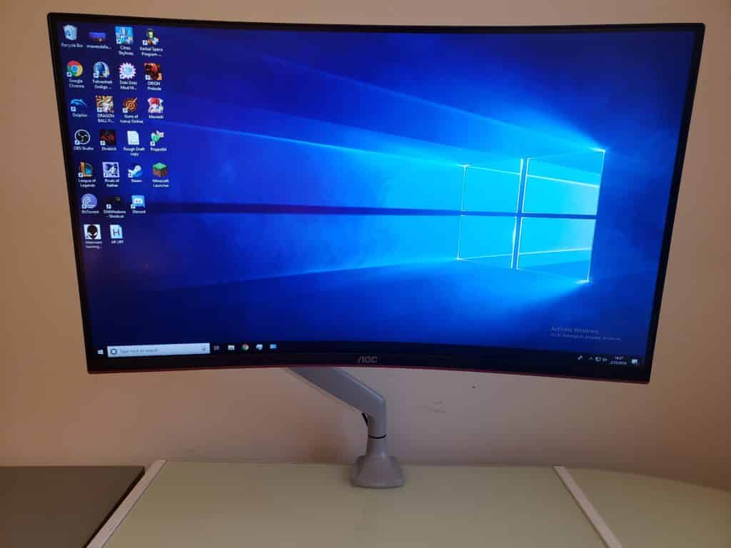 1024x768 Kensington SmarFit One-Touch Single Monitor Arm Review - Height