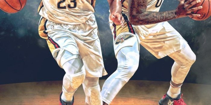 1080x1486 Anthony Davis and Demarcus Boogie Cousins New Orleans Pelicans | NBA