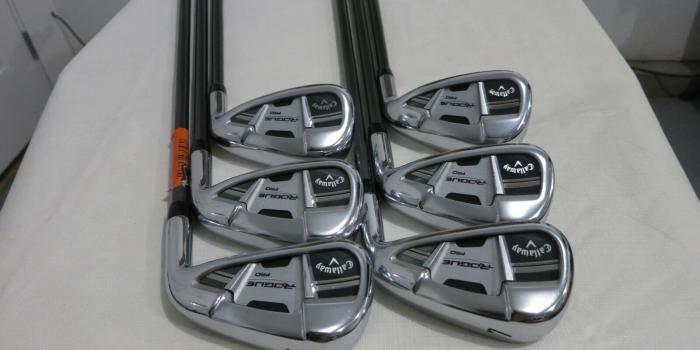 1600x1200 Callaway 2018 Rogue Pro Iron Set - 6-PW, AW - Synergy 60 Stiff Flex Graphite