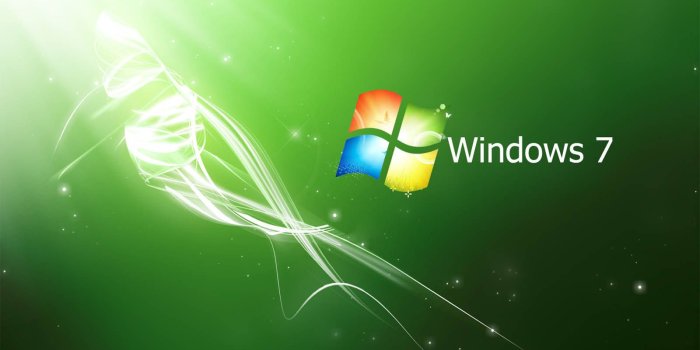 1600x1000 wallpaper: Green Windows 7 Wallpapers