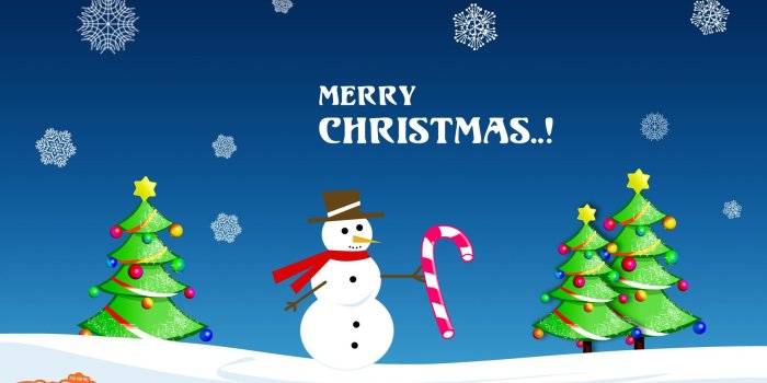 1920x1080 Merry Christmas Snowman - Desktop Wallpapers for Kids | Mocomi