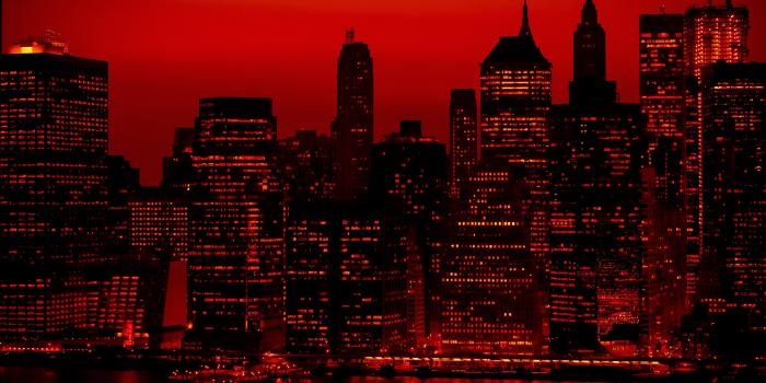 3840x2160 Red Sky At Night New York City ❤ 4K HD Desktop Wallpaper for 4K