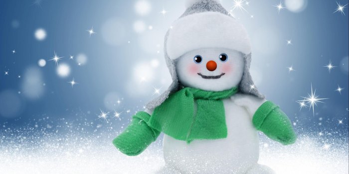2560x1600 Christmas snowman HD wallpaper download