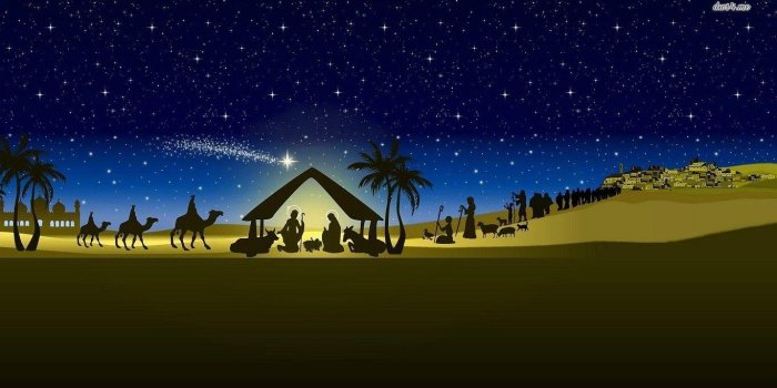 1366x768 77+] Free Christmas Nativity Wallpaper on WallpaperSafari