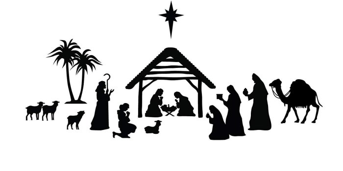 1500x1500 Nativity Scene Silhouette - Black - Vinyl Wall Art Decal for Homes,  Offices, Kids Rooms, Nurseries, Schools, High Schools, Colleges,  Universities