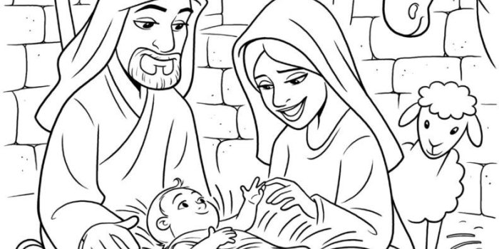 791x1024 coloring ~ Coloring The Birth Of Christ Nativity Page Wallpaper