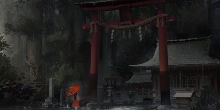 1351x761 Torii Gate Wallpapers