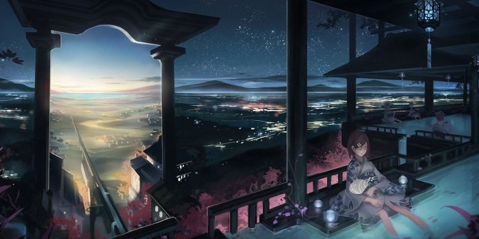 1366x768 Anime Wallpaper Japanese Shrine_hd wallpaper_download free wallpaper