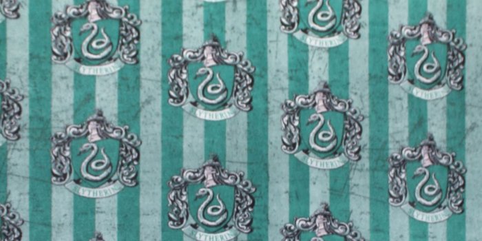 1200x1360 Harry Potter Fleece Fabric 58''-Slytherin Crest on Stripes