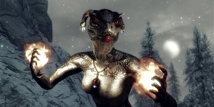 1600x1000 Elder Scrolls V Skyrim Argonian HD Wallpaper Download HD Video Game