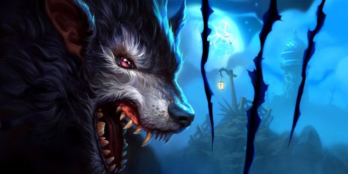 1680x1050 Moon Wolf HD desktop wallpaper : Widescreen : High Definition