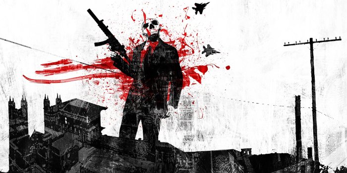 1920x1280 rifles, skulls, death, guns, terror :: Wallpapers