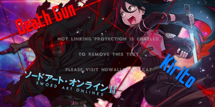 1920x1080 death gun kirito sword art online bullet of