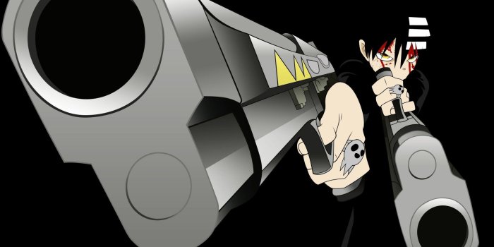 1920x1080 anime, Death The Kid, machine gun, Soul Eater - wallpaper #167942