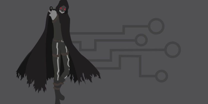 1332x850 Wallpaper gun, pistol, game, hitman, weapon, grey, anime, red eyes