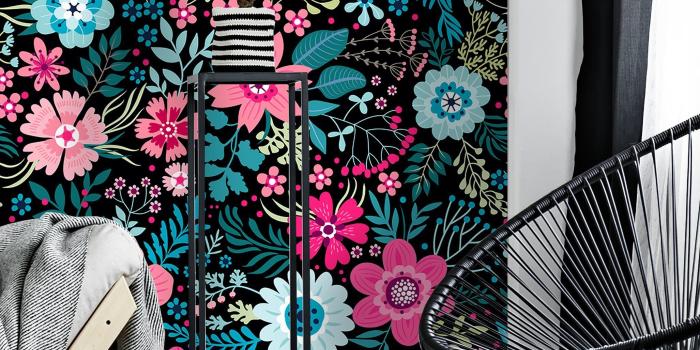 2054x3000 Removable Wallpaper Self Adhesive Wallpaper Cute Colorful Flowers