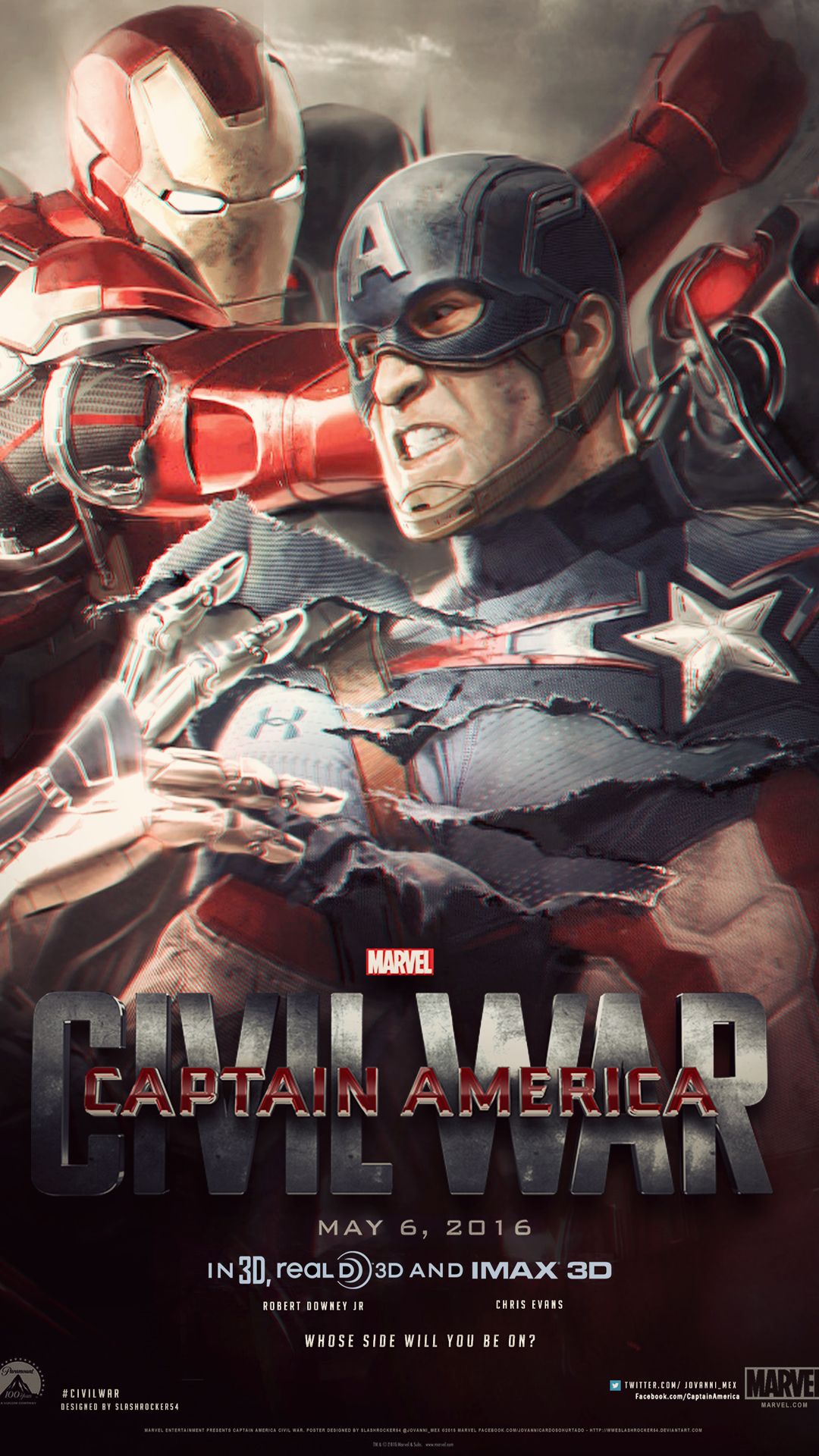 1080x1920 Captain America Civil War HD Wallpapers for iPhone - Apple Lives