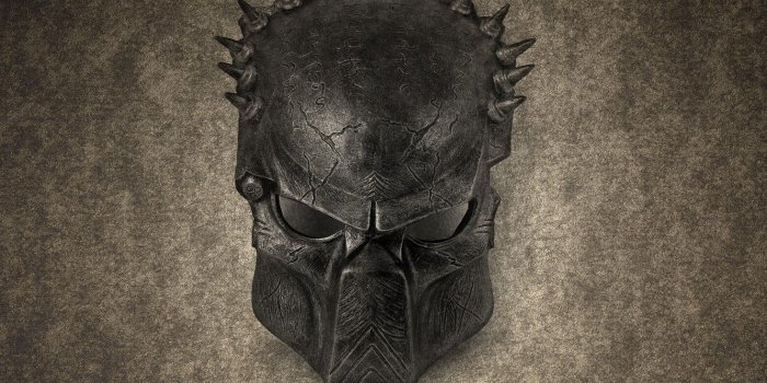 1332x850 Wallpaper the dark background, predator, mask, predator images for