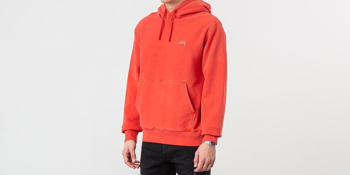 1600x900 Stüssy Stock Logo Hoodie Red | Footshop