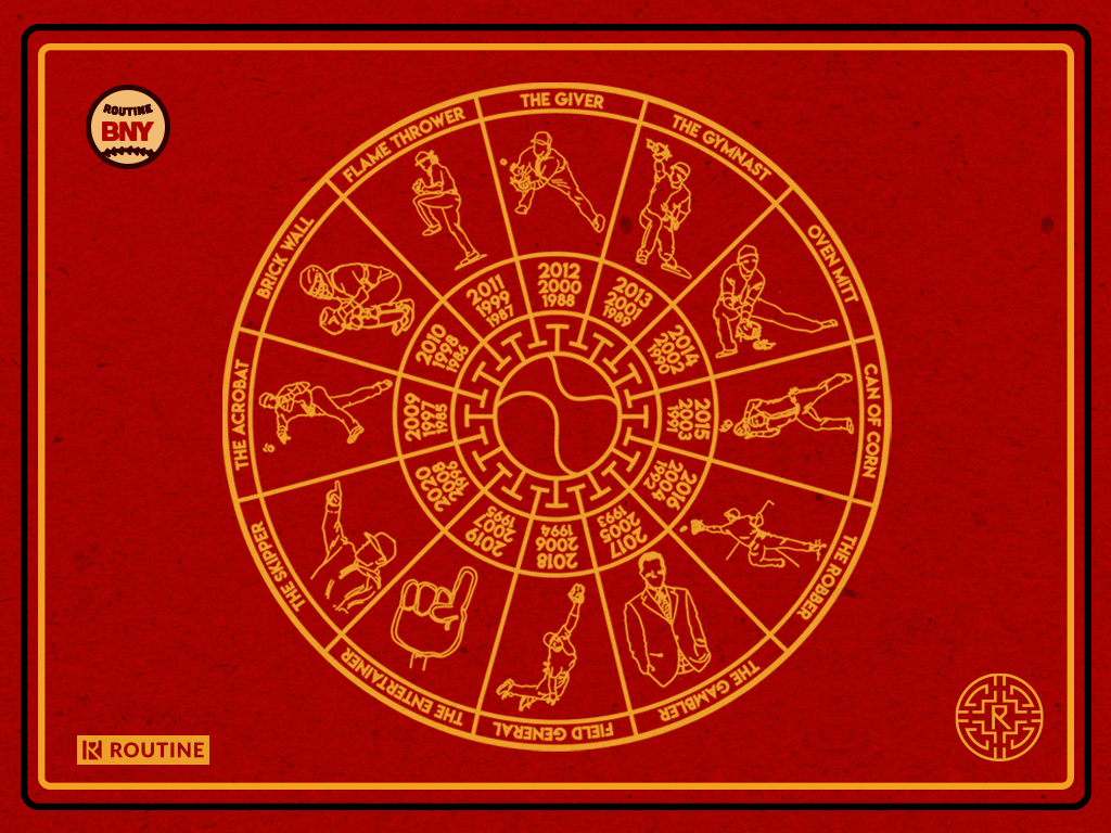 1024x768 Baseball New Year Desktop Wallpaper – Routine Baseball