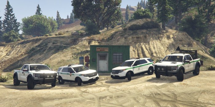 2560x1440 4k US Park Ranger and US Forest Ranger skins for Ford Explorer, F150