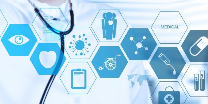 3500x1000 Doctor With A Stethoscope In The Hands And Office Background