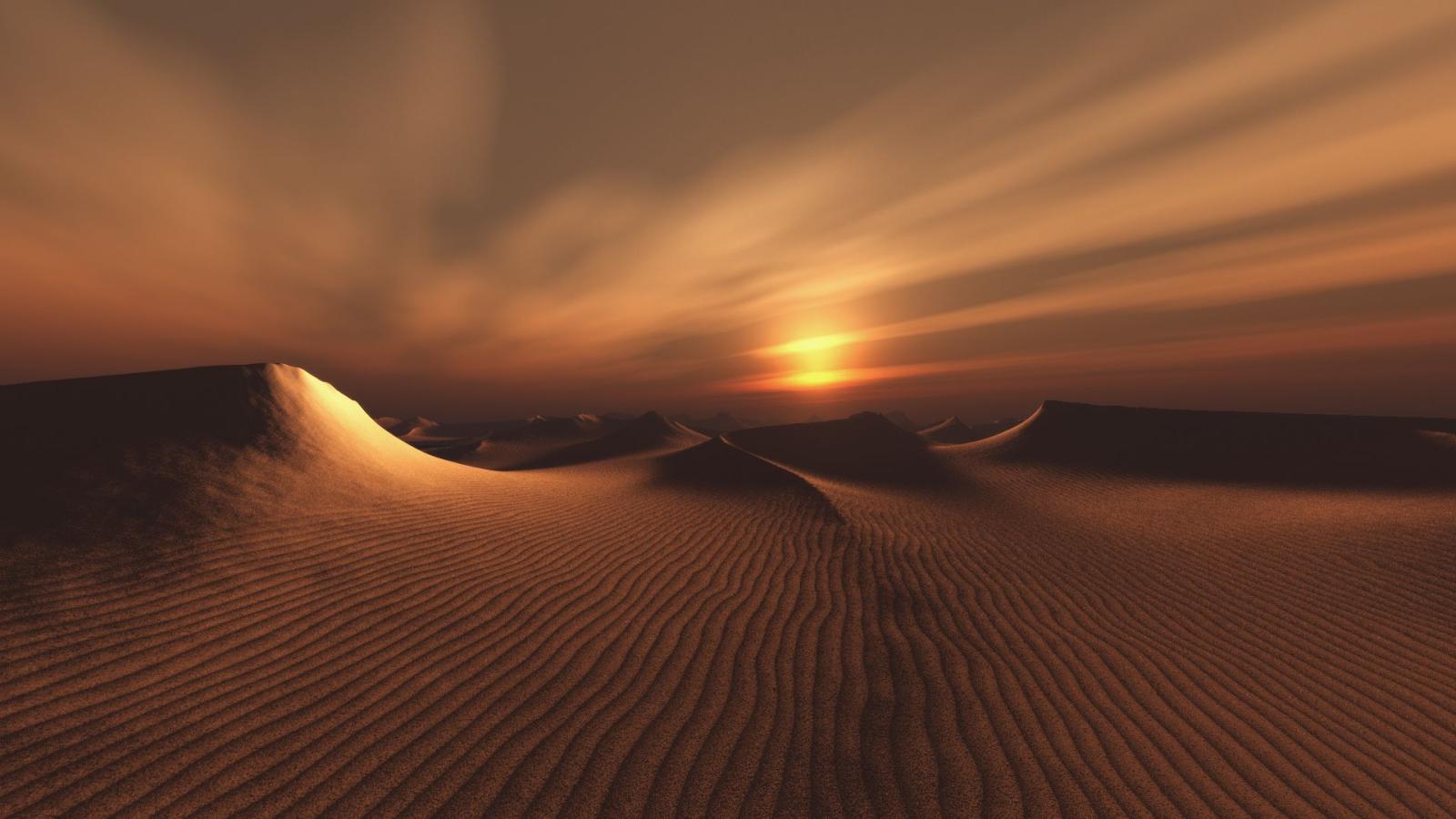 1920x1080 Beautiful Desert Sunset #Wallpaper - HD Wallpapers