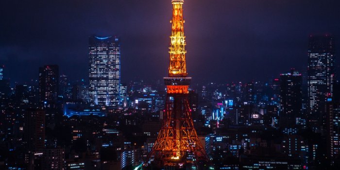 2560x1080 Download wallpaper 2560x1080 night city, city lights, tokyo, tower