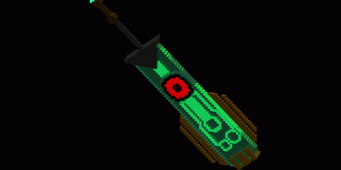 1920x1080 I made the sword from Transistor! : VOXEL
