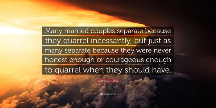 3840x2160 Sydney J. Harris Quote: “Many married couples separate because they
