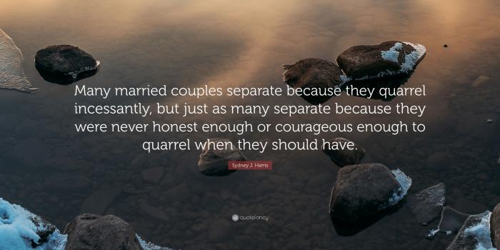 3840x2160 Sydney J. Harris Quote: “Many married couples separate because they