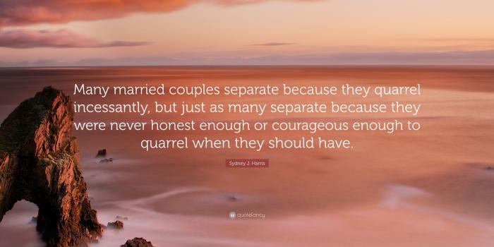 3840x2160 Sydney J. Harris Quote: “Many married couples separate because they