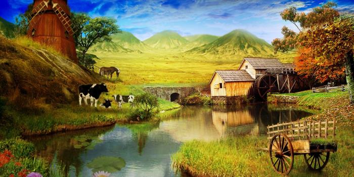 1600x1200 46+] Spring Farm Scenes Wallpaper on WallpaperSafari