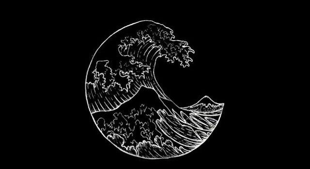 640x1365 cute and simple black wallpaper waves | Wallpapers in 2019 | Black