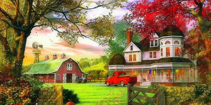 1680x1080 Fall Farm Desktop Wallpaper on MarkInternational.info