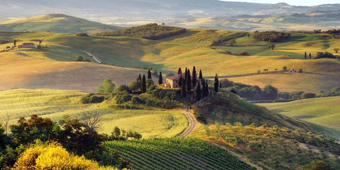 1920x1200 Wallpaper Beautiful summer landscape of Italian farm 1920x1200 HD