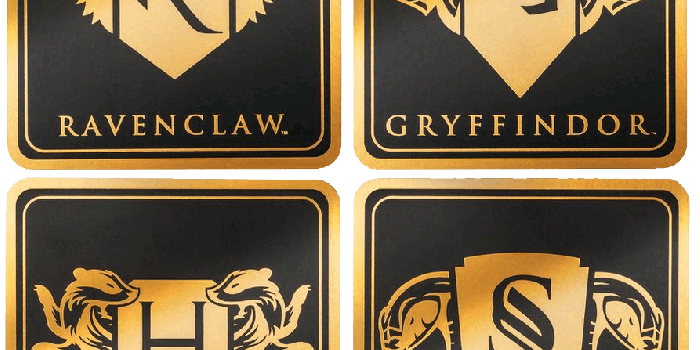 893x900 Harry Potter - House Crests Gold Foil Coaster Set (Set of 4) by Ikon