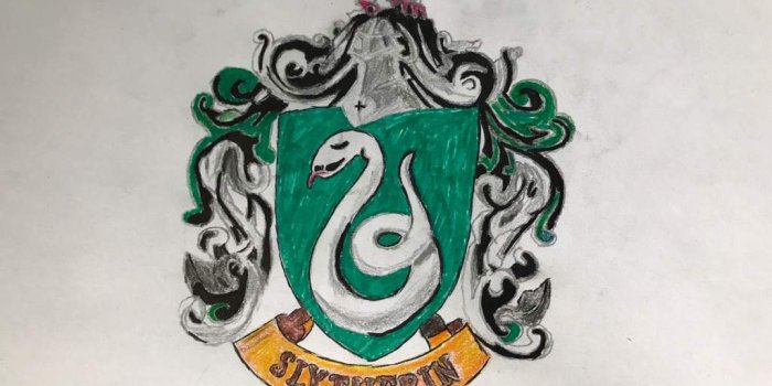 1024x768 Drawing of Slytherin crest | Harry Potter Amino
