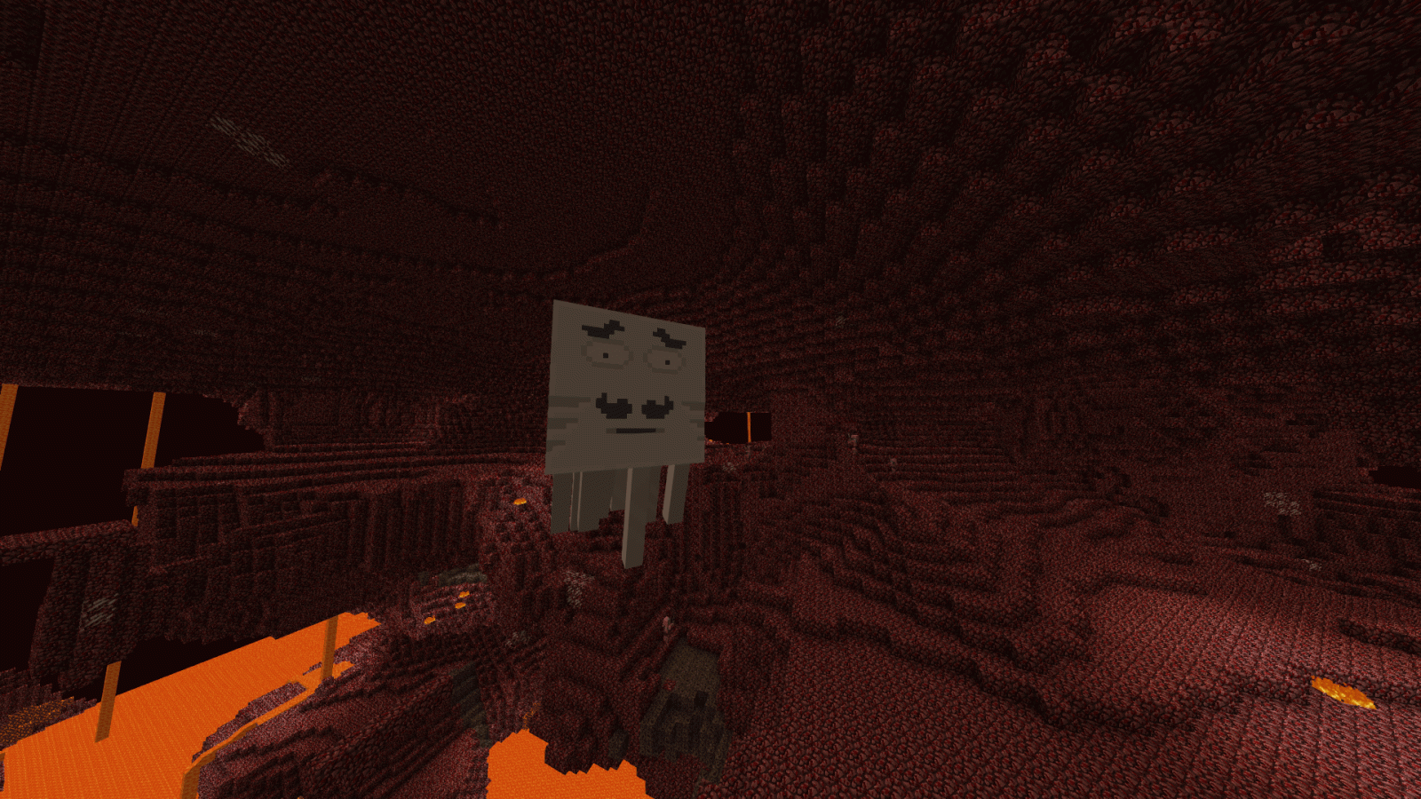 1920x1080 I made my ghast a little more...friendly... : Minecraft