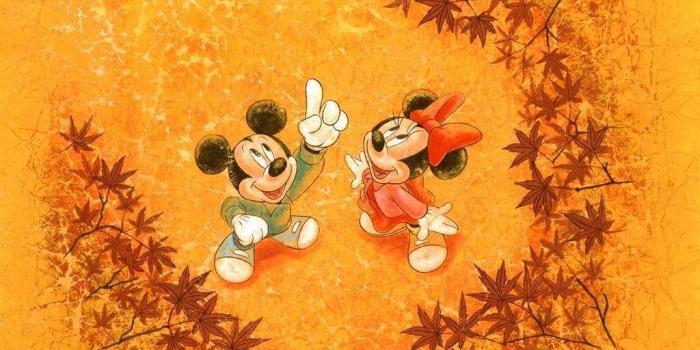 1024x768 Mickey autumn - Disney Wallpaper (35977632) - Fanpop