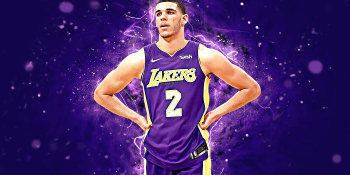 3840x2400 Download wallpapers Lonzo Ball, 4k, abstract art, NBA, basketball