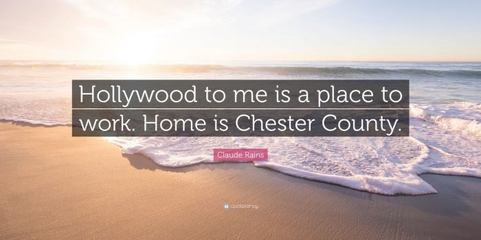 1600x900 Claude Rains Quote: “Hollywood to me is a place to work. Home is