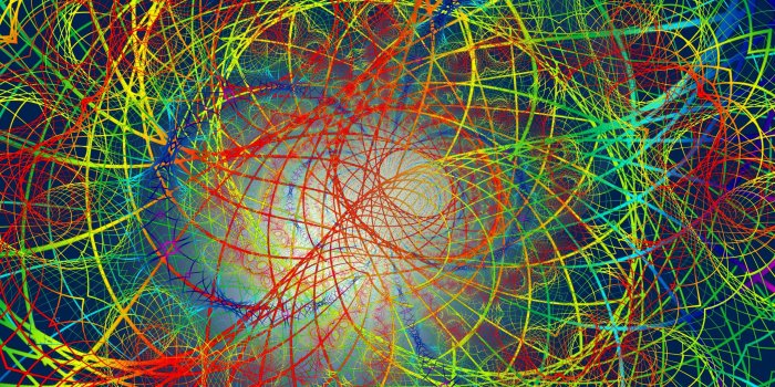 2560x1440 2560x1440 lines chaos plexus multicolor desktop PC and Mac wallpaper