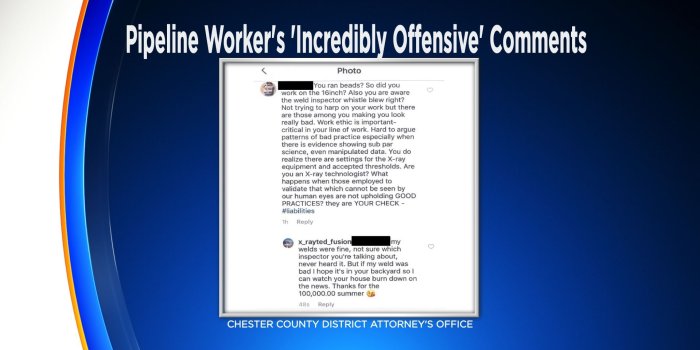 1920x1080 Chester County Pipeline Worker Under Fire For 'Incredibly Offensive