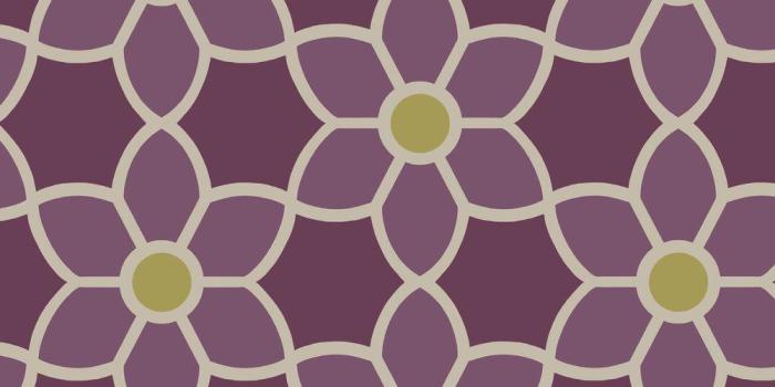 1000x1000 Blossom Purple Geometric Floral Wallpaper