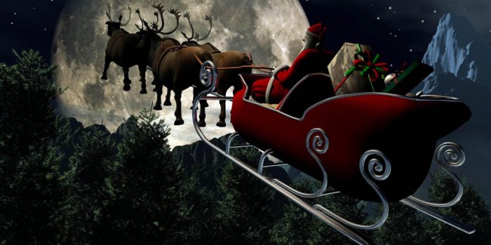 3840x2880 Santa's sleigh Wallpaper 4k Ultra HD ID:246